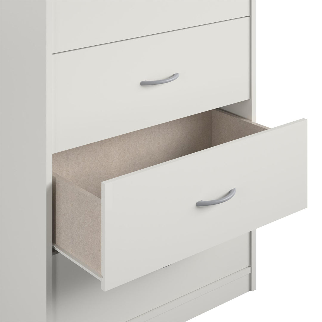 Rory 4 Drawer Dresser Chest - White