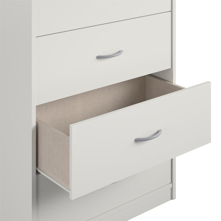 Rory 4 Drawer Dresser Chest - White