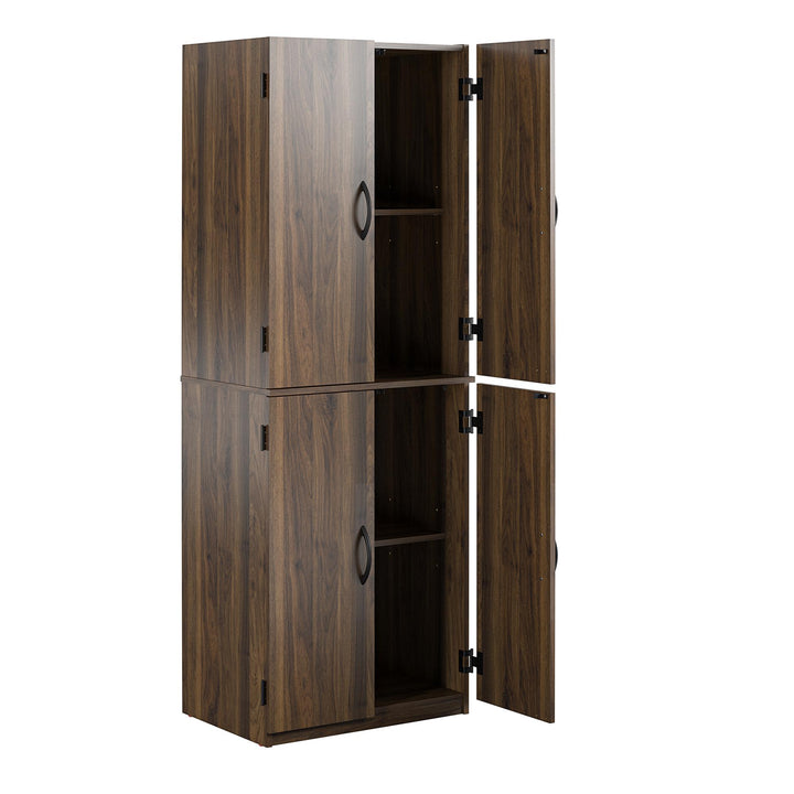 Systematic 4-Door 5' Storage Cabinet - Florence Walnut