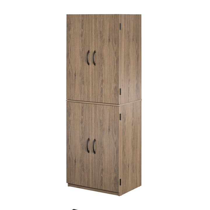 Systematic 4-Door 5' Storage Cabinet - Rustic Oak