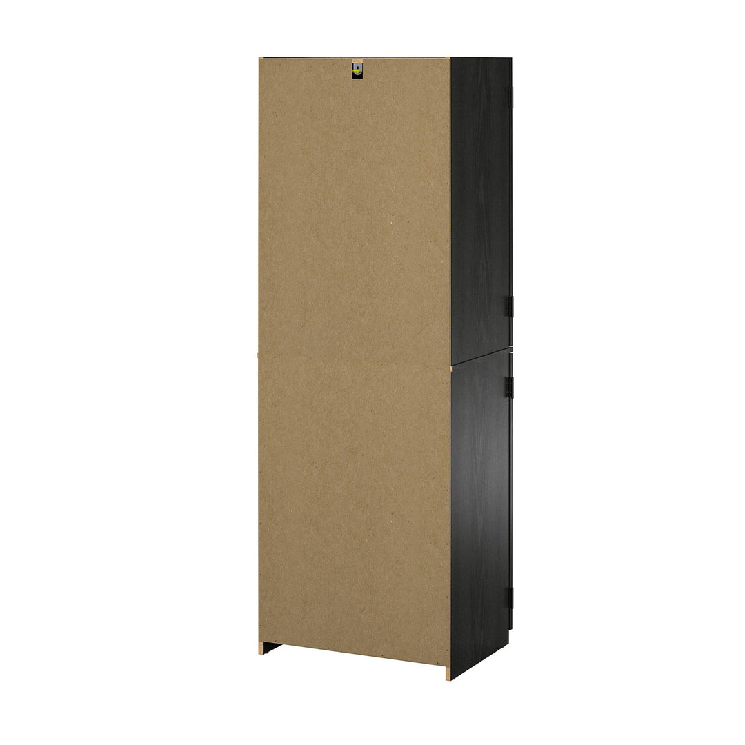 Systematic 4-Door 5' Storage Cabinet - Black Oak