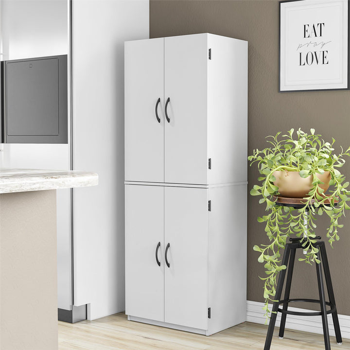 Systematic 4-Door 5' Storage Cabinet - Dove Gray