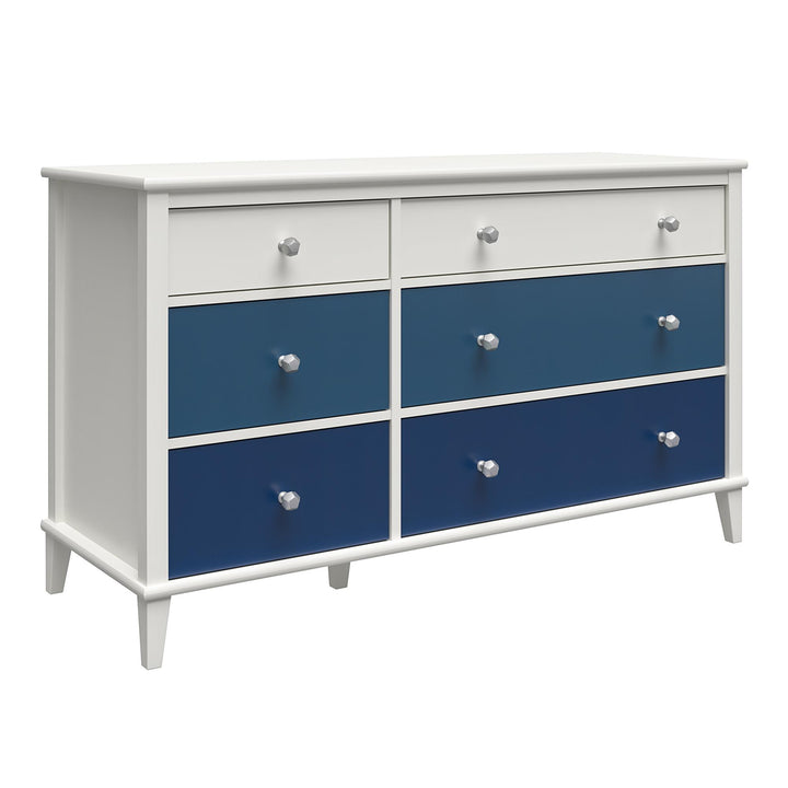 Monarch Hill Poppy 6 drawer dresser design -  Blue