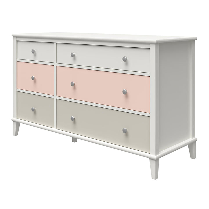 Dresser with knob customization for modern room -  Peach
