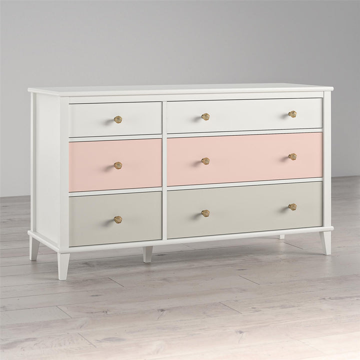 Organized bedroom with Monarch Hill Poppy dresser -  Peach