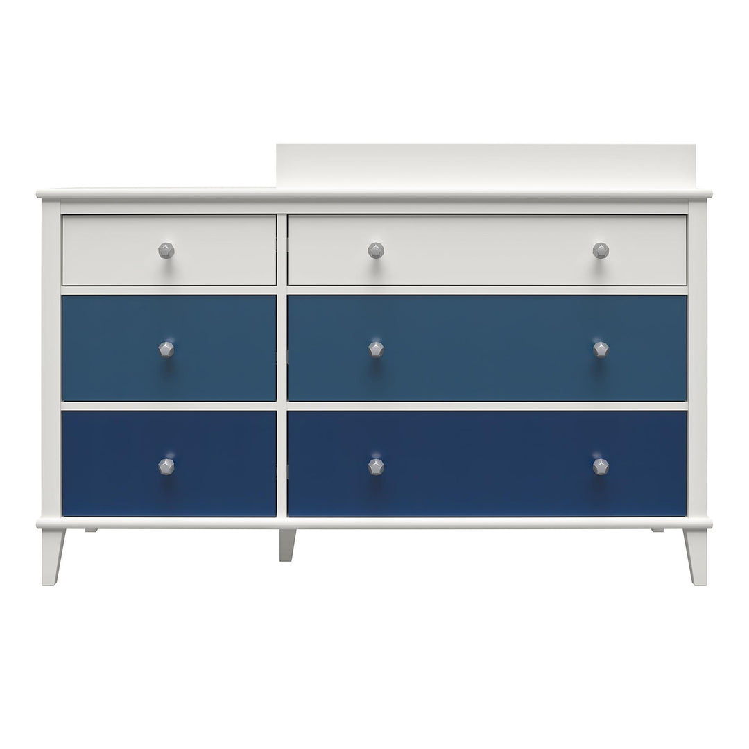 Monarch Hill Poppy 6 Drawer Changing Table with 2 Sets of Knobs - Blue