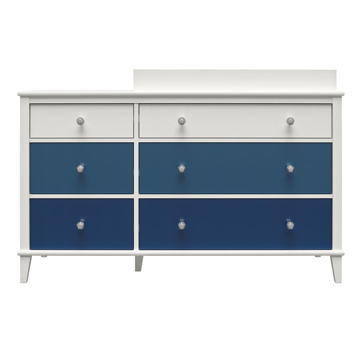 Monarch Hill Poppy 6 Drawer Changing Table with 2 Sets of Knobs - Blue