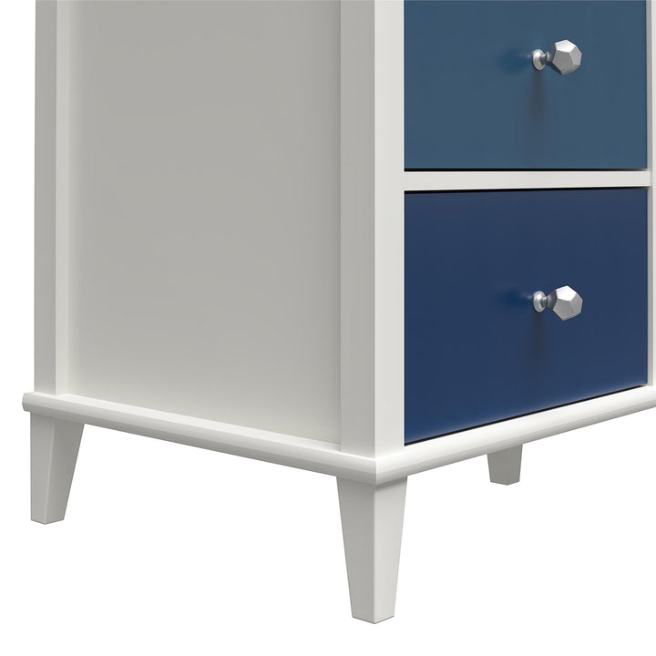Monarch Hill Poppy 6 Drawer Changing Table with 2 Sets of Knobs - Blue