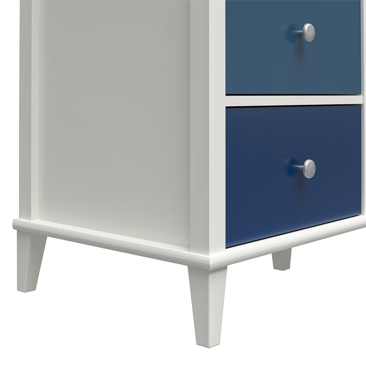 Monarch Hill Poppy 6 Drawer Changing Table with 2 Sets of Knobs - Blue