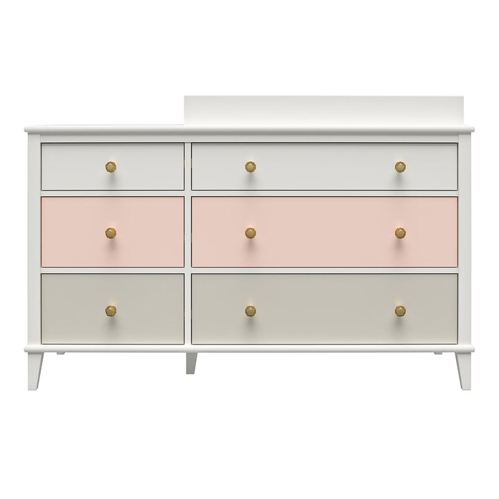 Monarch Hill Poppy 6 Drawer Changing Table with 2 Sets of Knobs - Ivory Oak