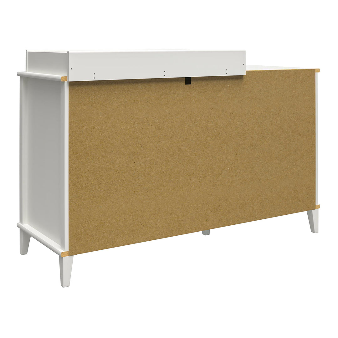 Monarch Hill Poppy 6 Drawer Changing Table with 2 Sets of Knobs - Peach