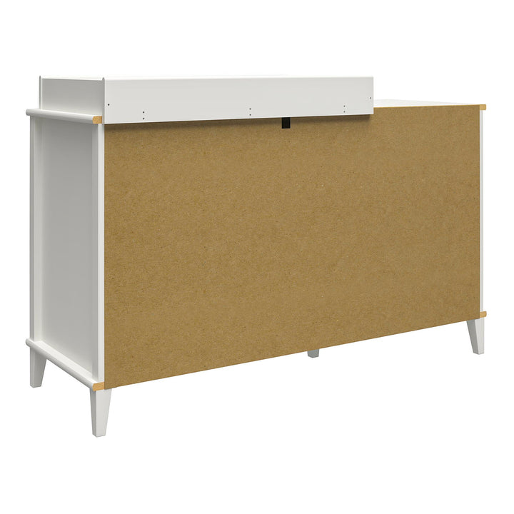 Monarch Hill Poppy 6 Drawer Changing Table with 2 Sets of Knobs - Peach