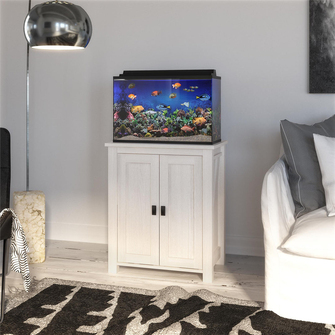 Farmington 10/20 Gallon Aquarium Stand with 2 Doors and Shelves - Sandy Pine