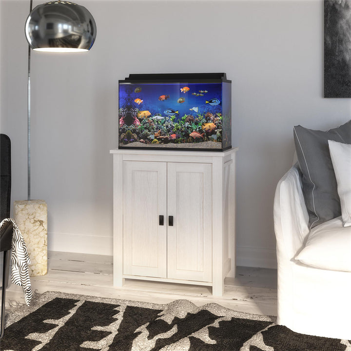 Farmington 10/20 Gallon Aquarium Stand with 2 Doors and Shelves - Sandy Pine
