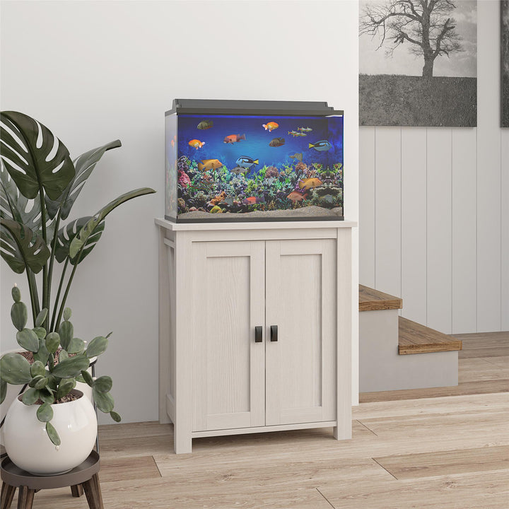 Farmington 10/20 Gallon Aquarium Stand with 2 Doors and Shelves - Sandy Pine