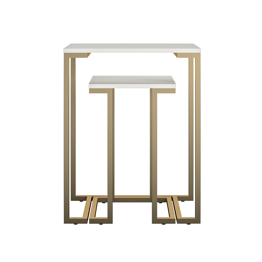 Camila Nesting Tables/Laptop Desk - White
