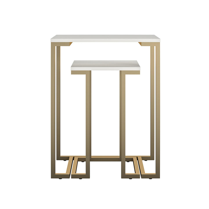 Camila Nesting Tables/Laptop Desk - White