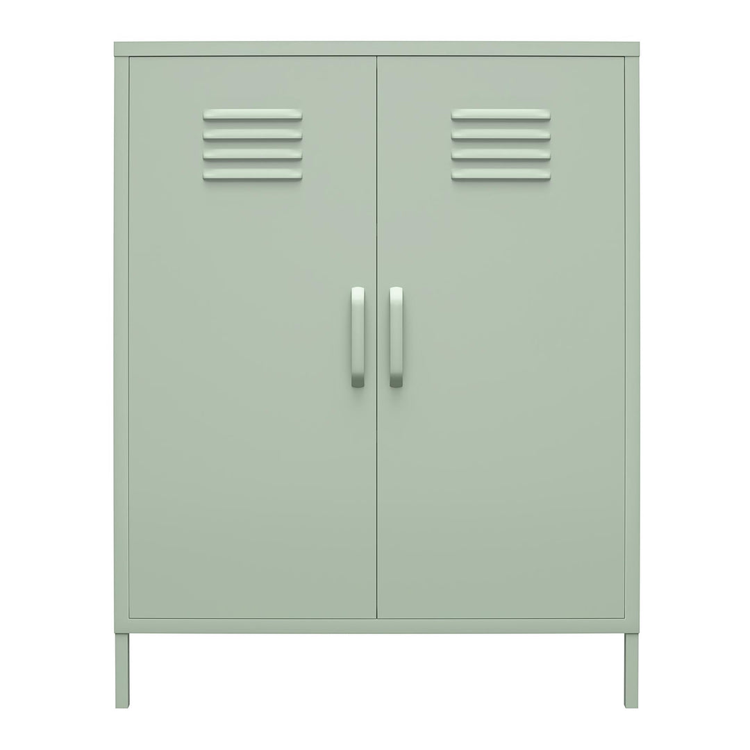 Shadwick 2 Door Metal Locker Style Accent Storage Cabinet - Pale Green