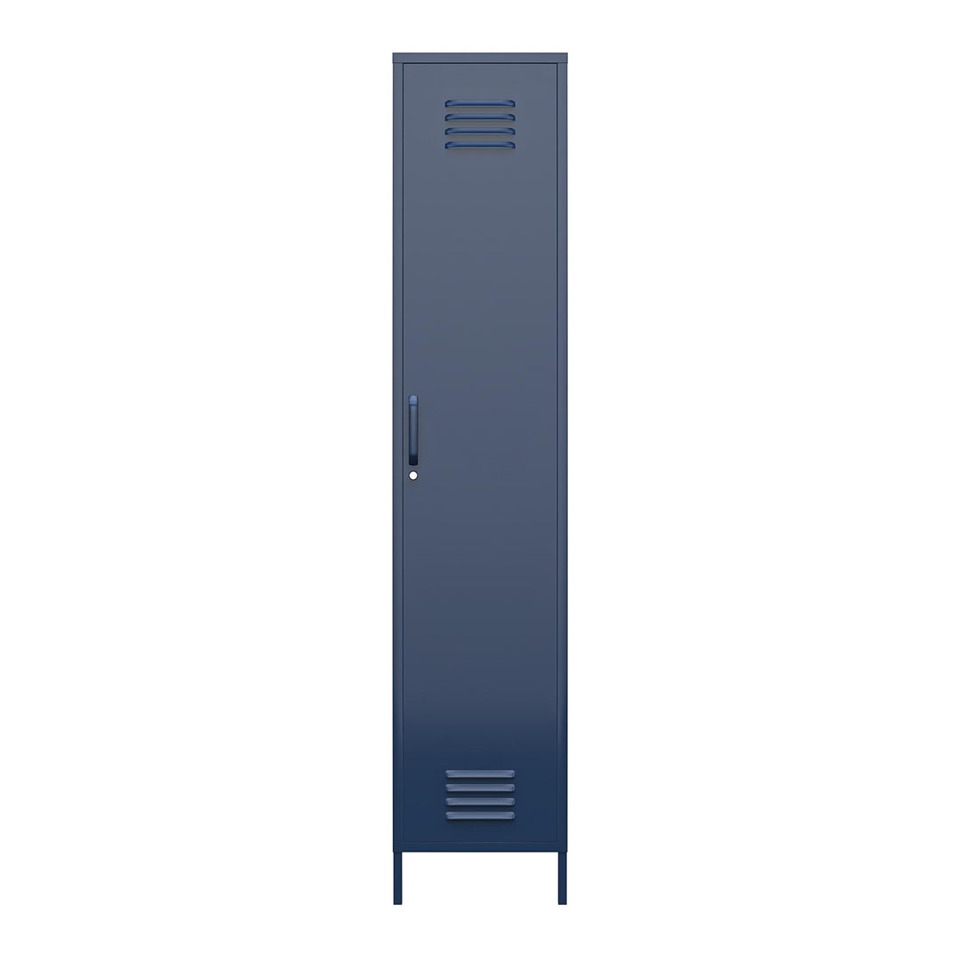 Systembuild Evolution Shadwick Single Metal Locker Cabinet, Navy - Navy