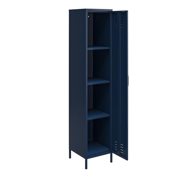 Systembuild Evolution Shadwick Single Metal Locker Cabinet, Navy - Navy