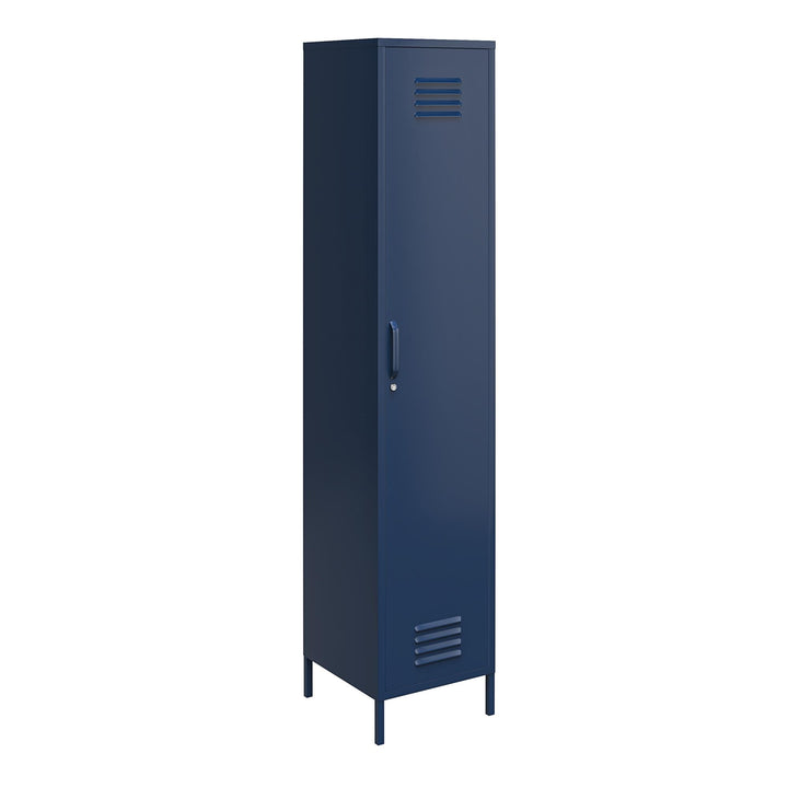 Systembuild Evolution Shadwick Single Metal Locker Cabinet, Navy - Navy