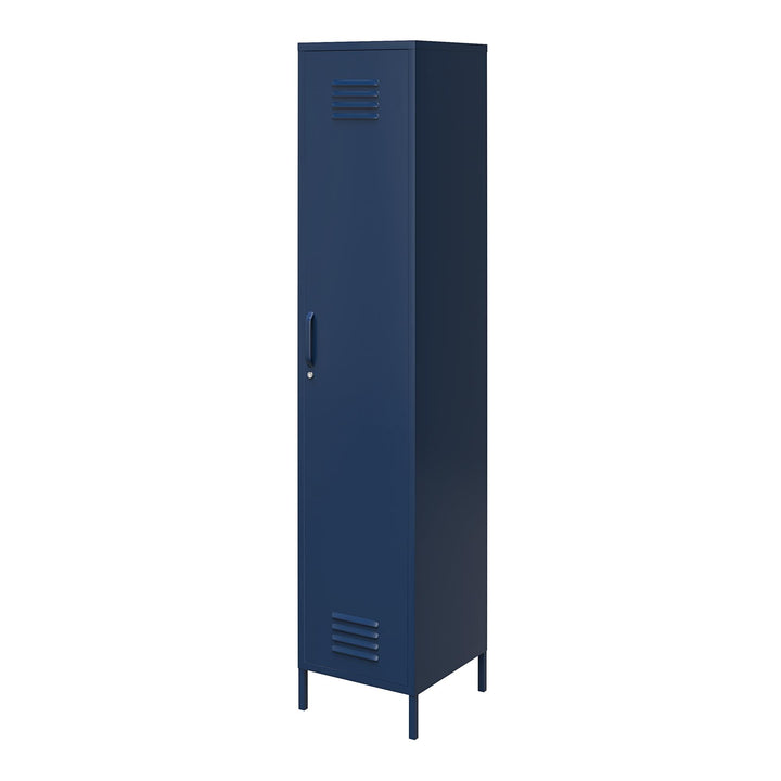 Systembuild Evolution Shadwick Single Metal Locker Cabinet, Navy - Navy