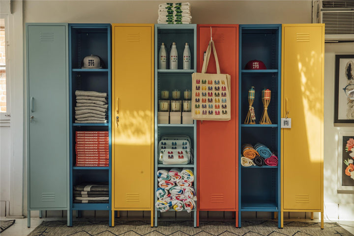 Cache Single Metal Locker Storage Cabinet - Yellow