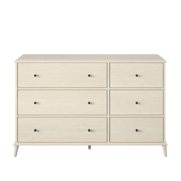 9237339COM - Ivory Oak - 6 Drawer