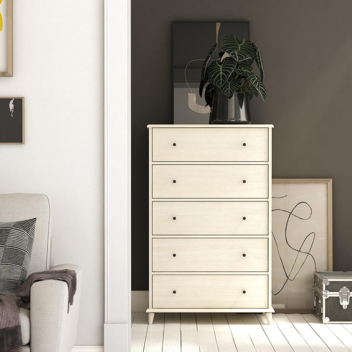 Farnsworth 5 Drawer Dresser - Ivory Oak - 5 Drawer