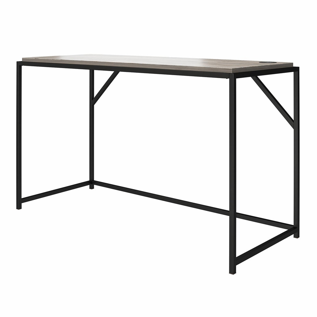 Sleek Desk for Tech-Savvy Users - Gray Oak