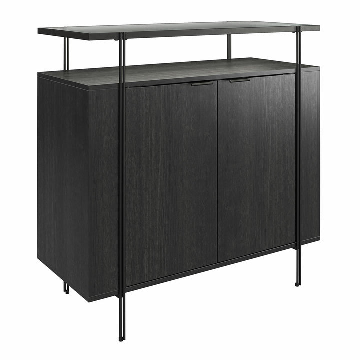 Stylish and Functional Design for Trendy Party Hosts - Black Oak