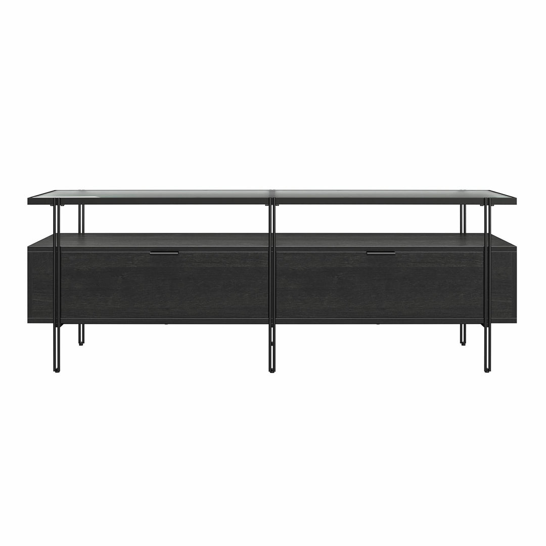 Vance TV Stand for TVs up to 60" - Black Oak