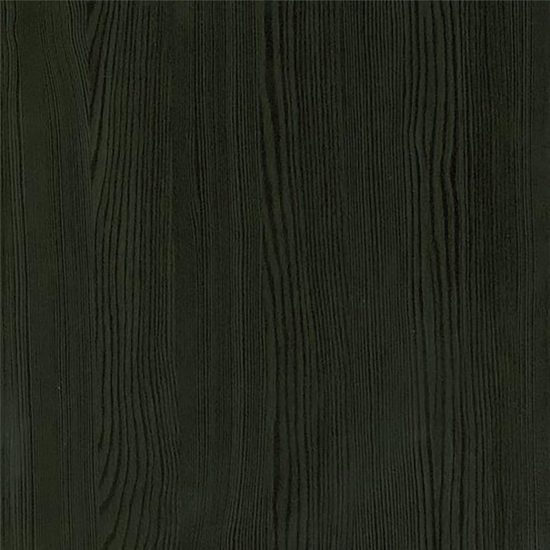 Gorgeous Combination of Glass, Metal, and Woodgrain Elements - Black Oak