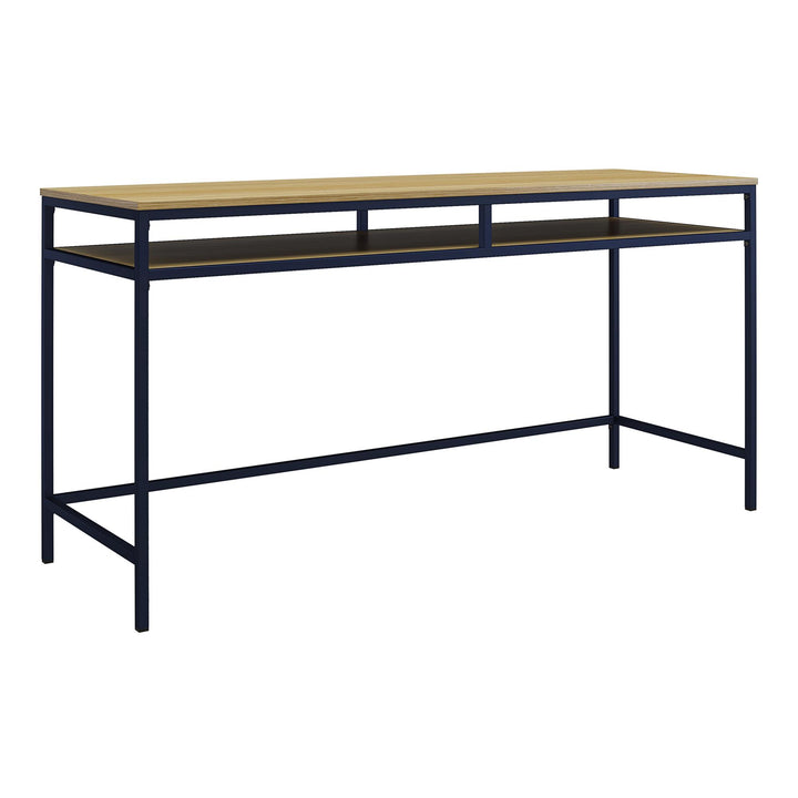 Systembuild Evolution Shadwick Computer Desk, Navy/Oak - Navy