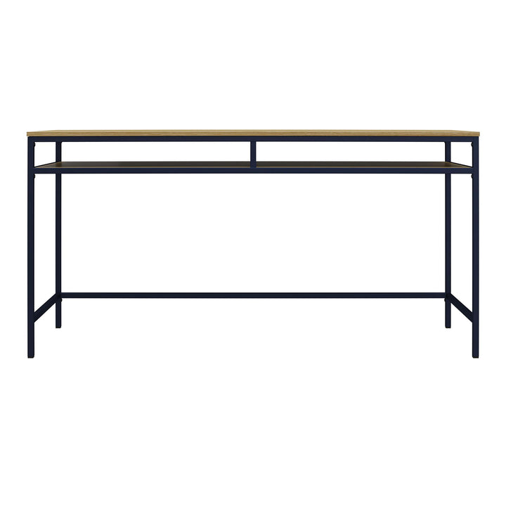 Systembuild Evolution Shadwick Computer Desk, Navy/Oak - Navy