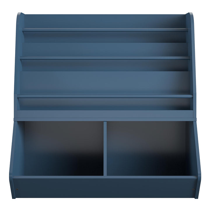 Jocelyn Kids Book and Toy Storage with 3 Shelves and 2 Open Compartments - Navy