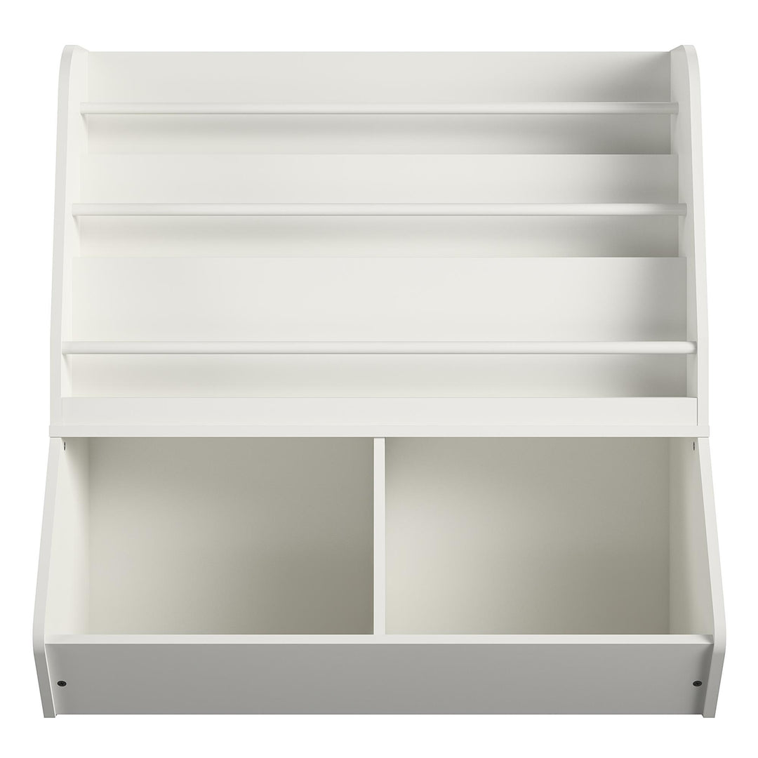 Jocelyn Kids Book and Toy Storage with 3 Shelves and 2 Open Compartments - White
