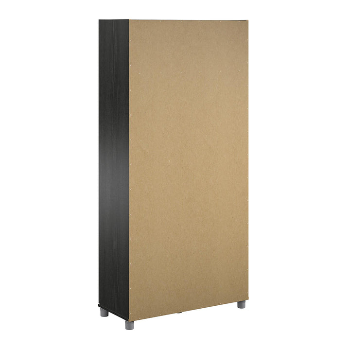 Camberly 36 Inch Utility Storage Cabinet - Black Oak