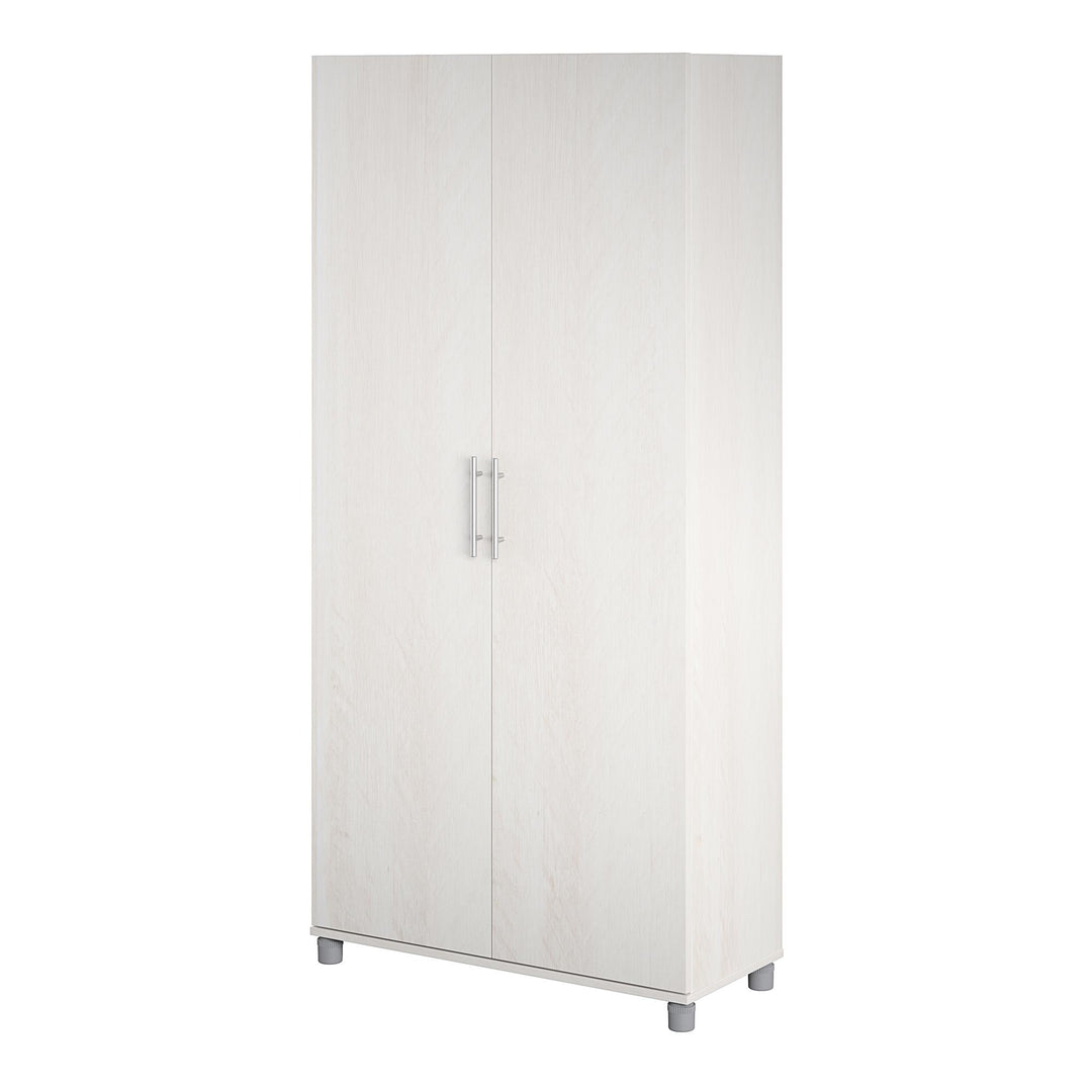 Camberly 36 Inch Utility Storage Cabinet - Ivory Oak