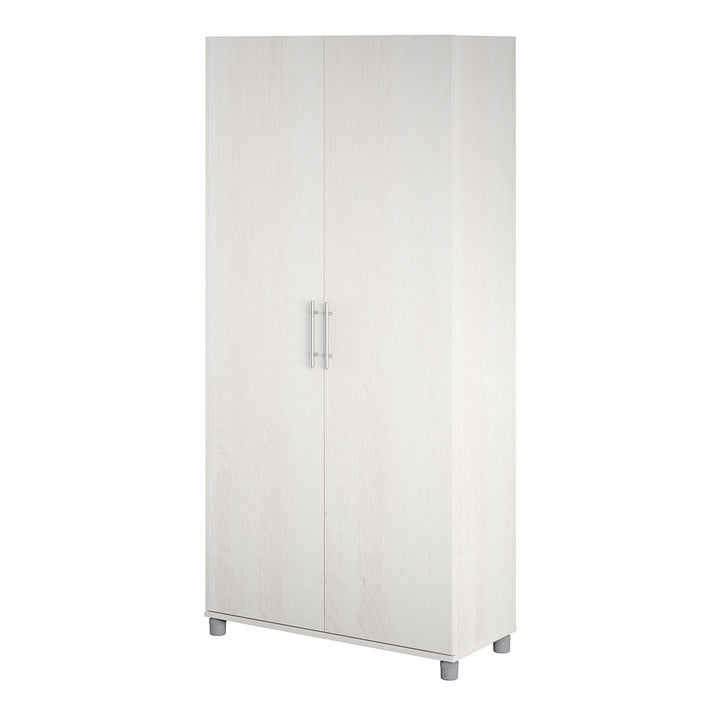 Camberly 36 Inch Utility Storage Cabinet - Ivory Oak