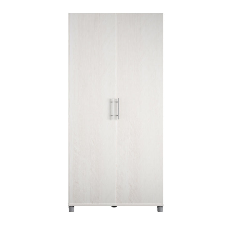 Camberly 36 Inch Utility Storage Cabinet - Ivory Oak
