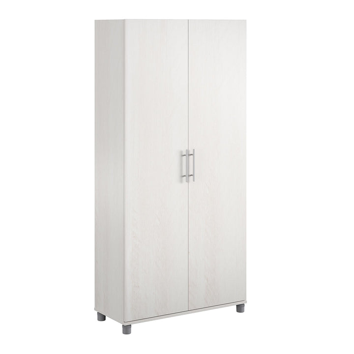 Camberly 36 Inch Utility Storage Cabinet - Ivory Oak