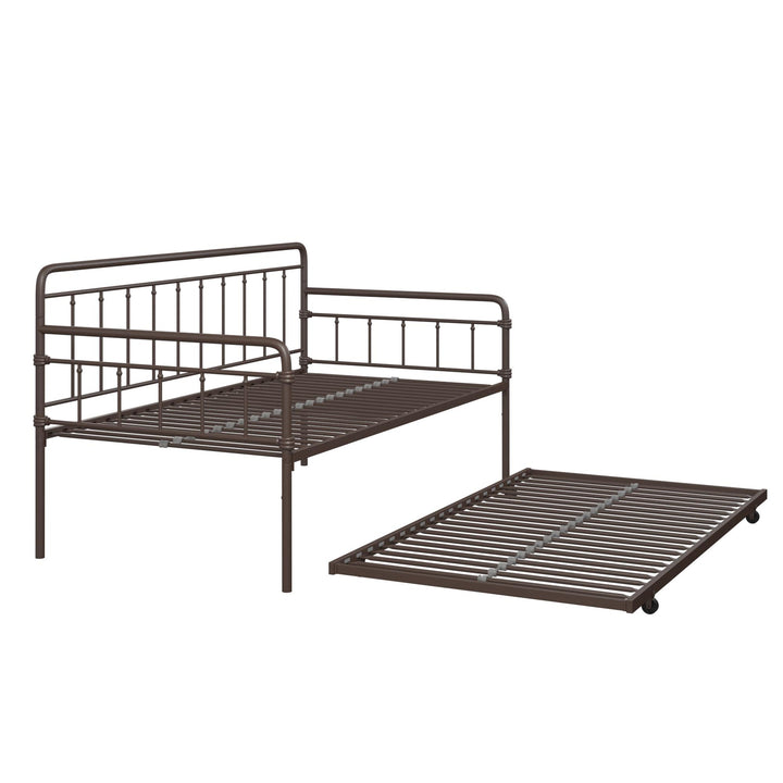 Wallace Spindle Metal Daybed and Trundle Set - Bronze - Twin