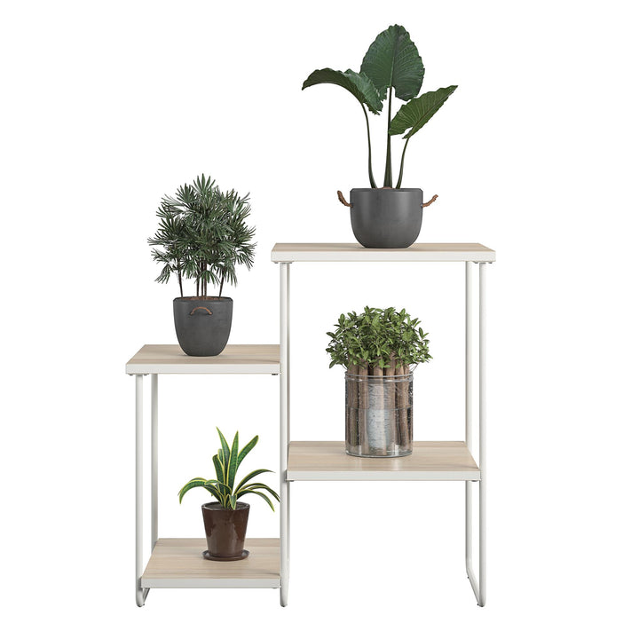 Kently Plant Stand with 4 Open Shelves - Natural