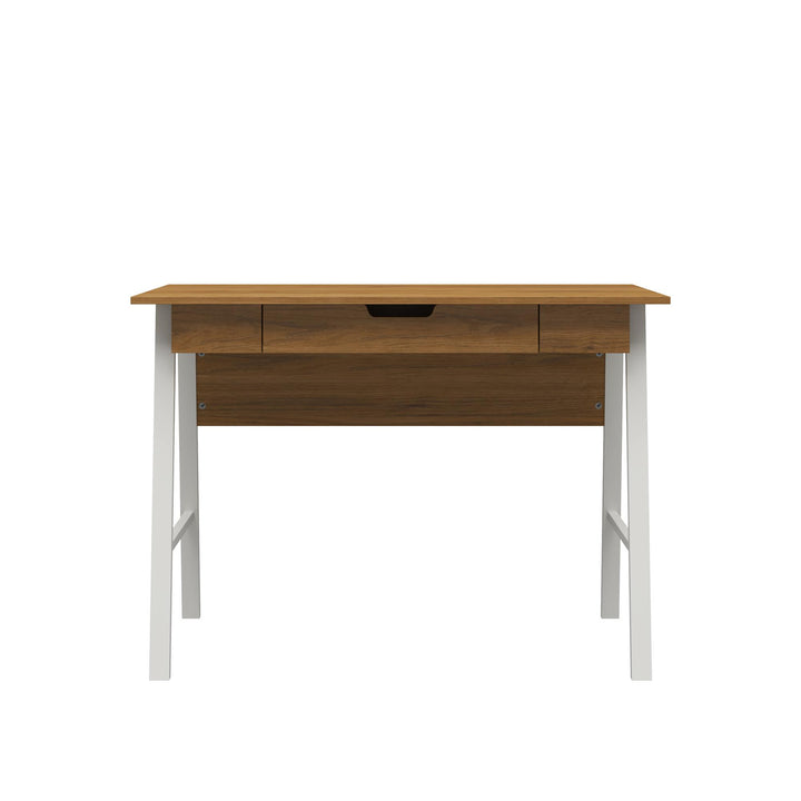 Oxford Computer Desk with Large Pull Out Storage Drawer - Walnut