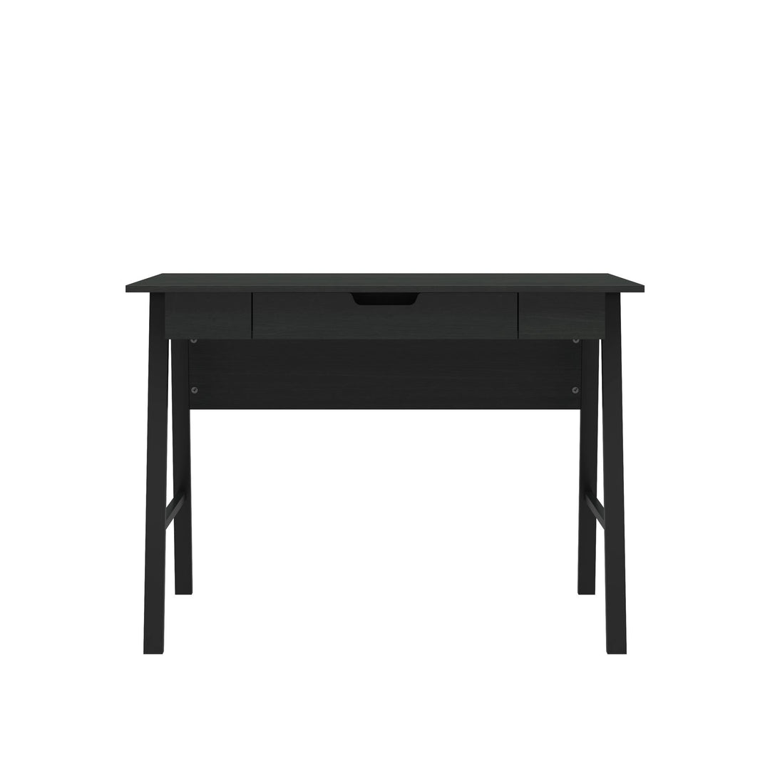 Oxford Computer Desk with Large Pull Out Storage Drawer - Black Oak