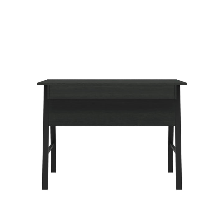 Oxford Computer Desk with Large Pull Out Storage Drawer - Black Oak