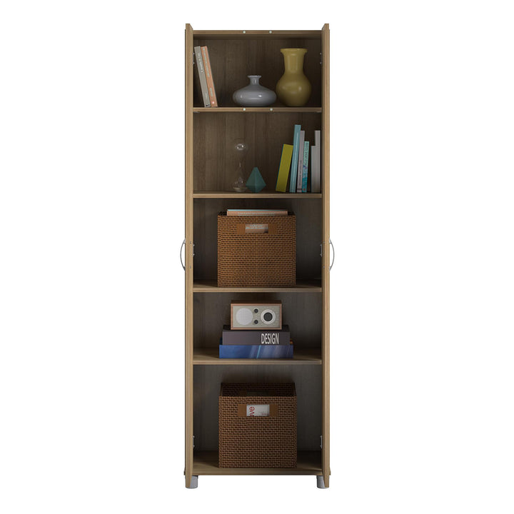 Basin 24 Inch 2 Door Utility Storage Cabinet - Natural