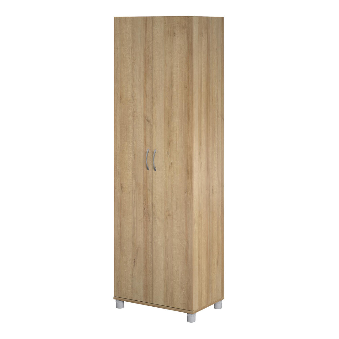 Basin 24 Inch 2 Door Utility Storage Cabinet - Natural