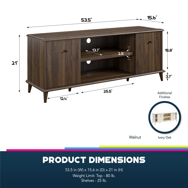 Farnsworth TV Stand for TVs up to 55" - Ivory Oak